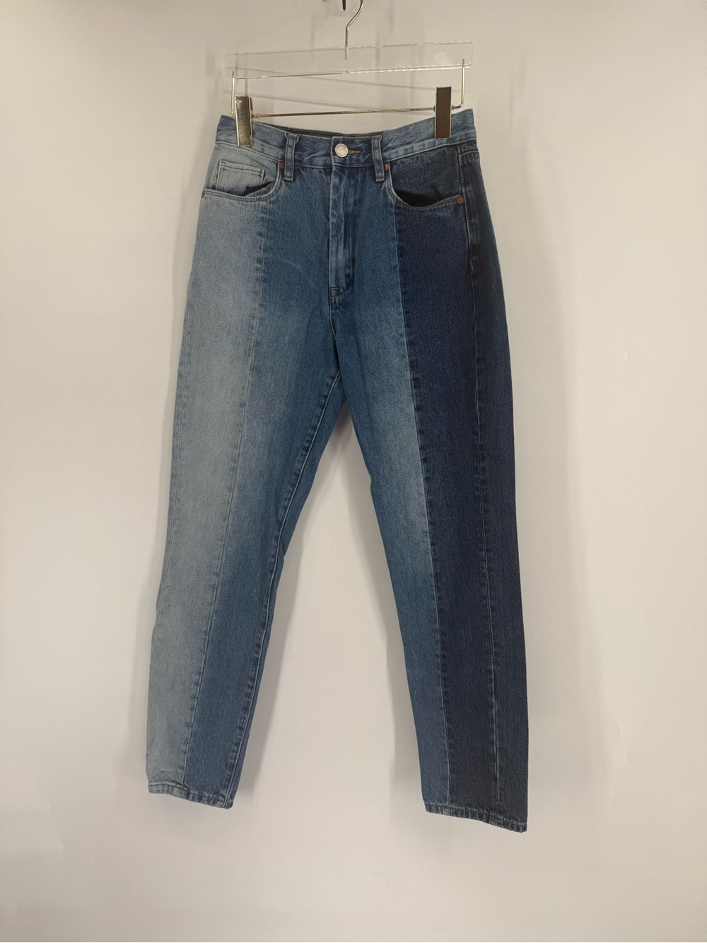 Blank NYC Bleecker Ultra High Rise Skinny Jeans-Patchwork Denim-Size‎ 26